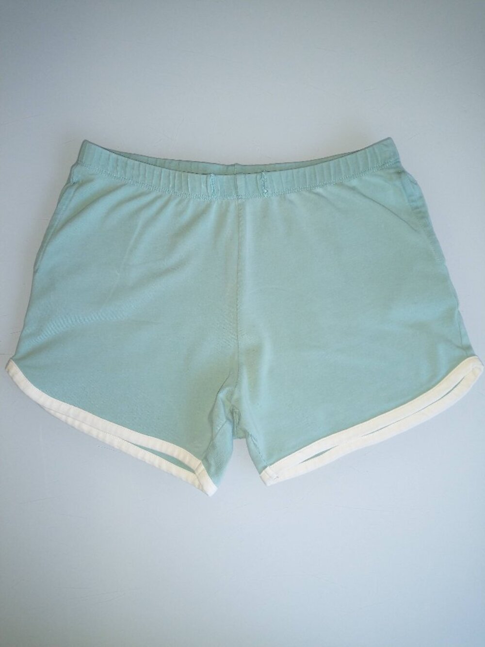 Little Green Radicals Organic Cotton Dolphin Running Shorts Sky Blue 7 8Y